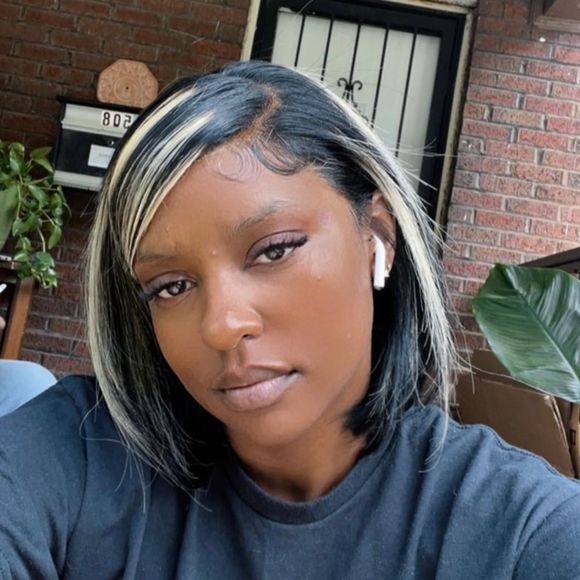 Celebrity |Highlight Bob Wig Human Hair 13X4 HD Lace Front Human Hair Bob Wig main image 5